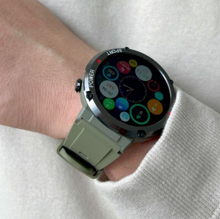 Wojskowy męski smartwatch z funkcją rozmowy Rubicon RNCE96 SMARUB182