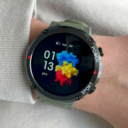 Wojskowy męski smartwatch z funkcją rozmowy Rubicon RNCE96 SMARUB182