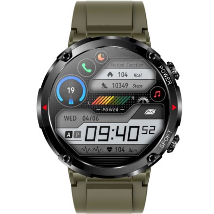 Wojskowy męski smartwatch z funkcją rozmowy Rubicon RNCE96 SMARUB182