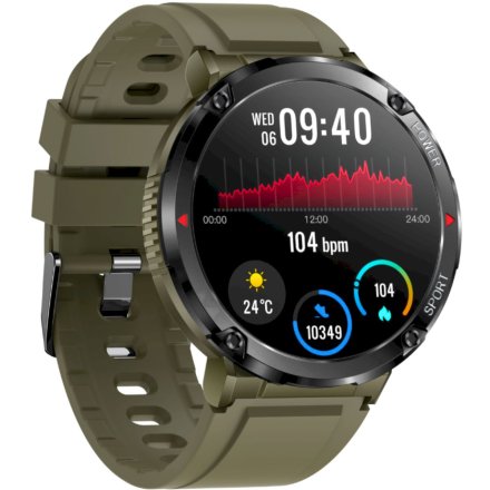 Wojskowy męski smartwatch z funkcją rozmowy Rubicon RNCE96 SMARUB182