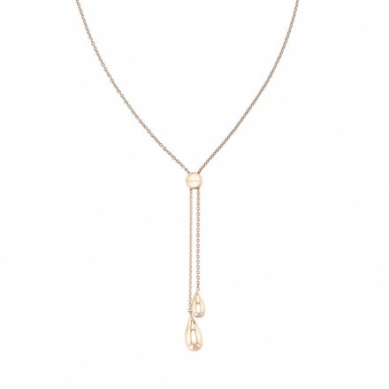 Różowozłoty naszyjnik damski Calvin Klein Sculptured Drops 35000088