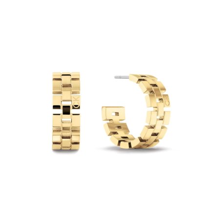 Złote kolczyki Calvin Klein Geometric 35000250