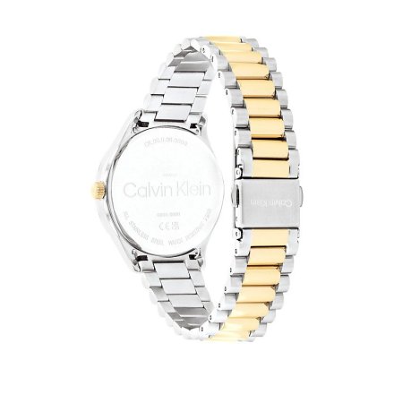 Zegarek damski Calvin Klein Iconic ze srebrno-złotą bransoletką 25200167