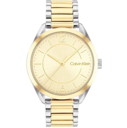 Zegarek damski Calvin Klein Essentials ze złotą bransoletką 25200192