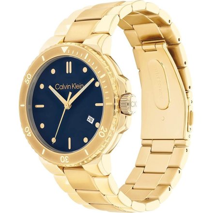 Zegarek męski Calvin Klein Sport 3HD ze złotą bransoletką 25200204