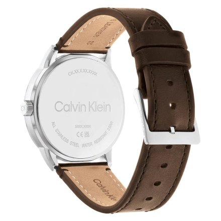 Zegarek męski Calvin Klein Modern Skeleton z brązowym paskiem 25200216