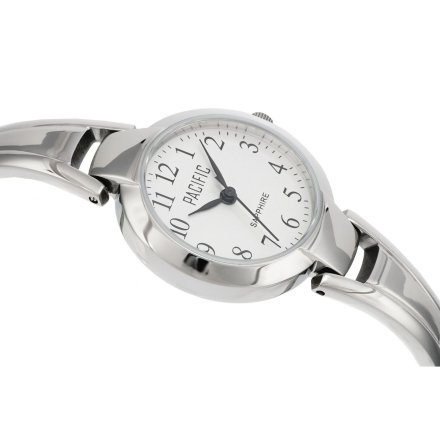 Prezent na Komunię srebrny zegarek + bransoletka serce PACIFIC S6015-01