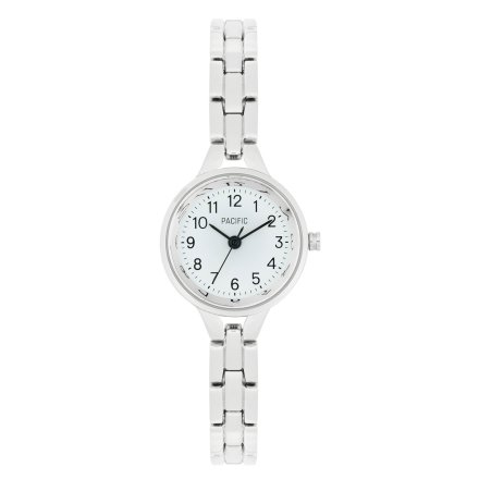 Prezent na Komunię srebrny zegarek + bransoletka serce PACIFIC X6126-3