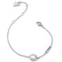 Srebrna bransoletka Guess z kryształem GUESS COLOR MY DAY JUBB02246JW (S)