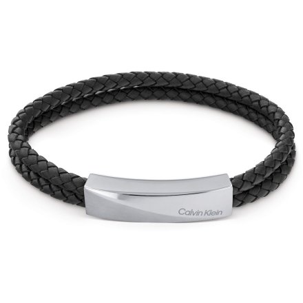 Czarna bransoleta męska Calvin Klein Braided Bracelet 35000097