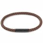 Brazowa bransoleta męska Calvin Klein Braided Bracelet 35000103