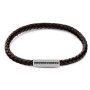 Brazowa bransoleta męska Calvin Klein Braided Bracelet 35000102