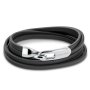 Czarna bransoleta skórzana męska Calvin Klein Mens Leather Strip 35000109