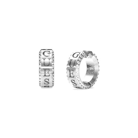 Srebrne kolczyki koła Guess JUST GUESS JUBE03112JW