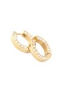 Złote kolczyki koła Guess CIRCLE LIGHTS JUBE03160JW