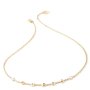 Złoty naszyjnik Guess z literkami CRYSTAL HARMONY JUBN02225JW