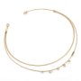 Złoty podwójny naszyjnik Guess PERFECT LIAISON JUBN03067JW
