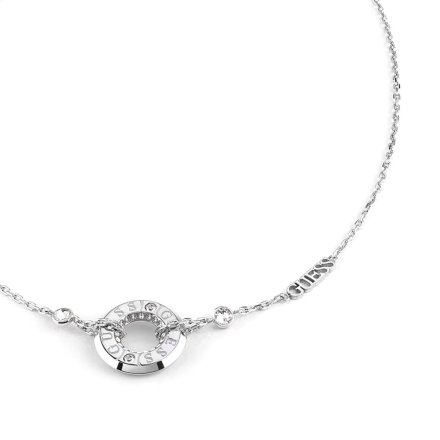 Srebrny naszyjnik Guess wisiorek z monetą JUST GUESS JUBN03110JW
