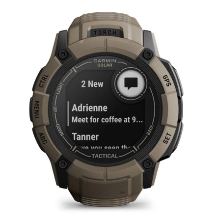 GARMIN Zegarek Instinct 2X Solar Tactical Jasnobrązowy 010-02805-02