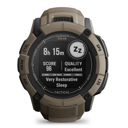 GARMIN Zegarek Instinct 2X Solar Tactical Jasnobrązowy 010-02805-02