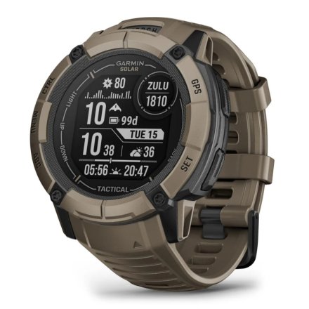 GARMIN Zegarek Instinct 2X Solar Tactical Jasnobrązowy 010-02805-02