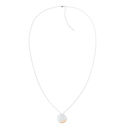 Srebrny naszyjnik damski Calvin Klein Minimal Circular 35000148