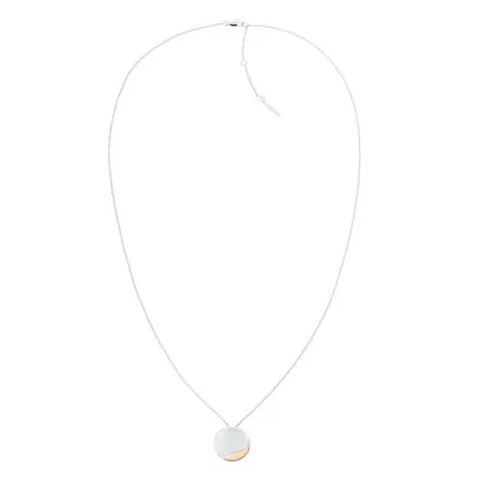 Srebrny naszyjnik damski Calvin Klein Minimal Circular 35000148
