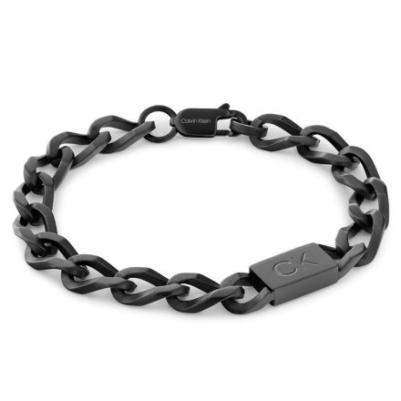 Czarna bransoleta  męska Calvin Klein Outlook 35000255