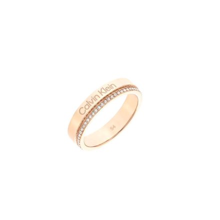 Różowozłoty  pierścionek Calvin Klein Minimal Linear 35000202B