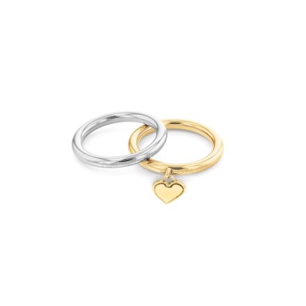 Dwukolorowy pierścionek Calvin Klein Alluring 35000326C