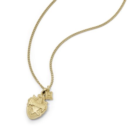 Złoty limitowany naszyjnik damski Fossil Harry Potter Ravenclaw JF04300710