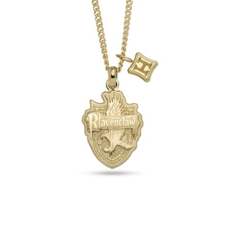 Złoty limitowany naszyjnik damski Fossil Harry Potter Ravenclaw JF04300710