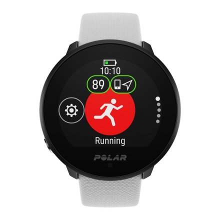 Polar UNITE Biały nylonowy zegarek Tunnel sportowy z pomiarem tętna S-L