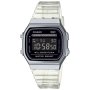 Transparentny zegarek Casio Vintage A168XES-1BEF w stylu Retro A168XES