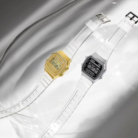 Transparentny zegarek Casio Vintage A168XES-1BEF w stylu Retro A168XES