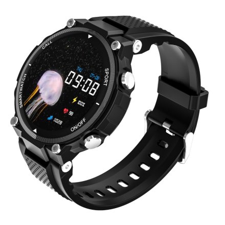 Smartwatch z funkcją rozmowy czarny Pacific 34-01 Sport Kroki Kalorie Puls