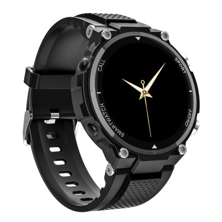 Smartwatch z funkcją rozmowy czarny Pacific 34-01 Sport Kroki Kalorie Puls