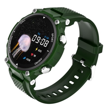 Smartwatch z funkcją rozmowy zielony Pacific 34-02 Sport Kroki Kalorie Puls