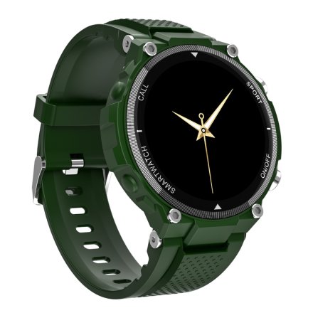 Smartwatch z funkcją rozmowy zielony Pacific 34-02 Sport Kroki Kalorie Puls