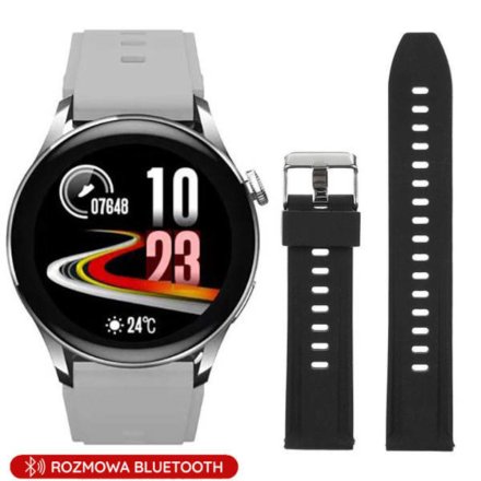 Smartwatch z funkcją rozmowy srebrny Pacific 35-01 Sport Kroki Kalorie Puls