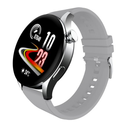 Smartwatch z funkcją rozmowy srebrny Pacific 35-02 Sport Kroki Kalorie Puls