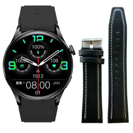 Smartwatch z funkcją rozmowy czarny Pacific 35-04 Sport Kroki Kalorie Puls