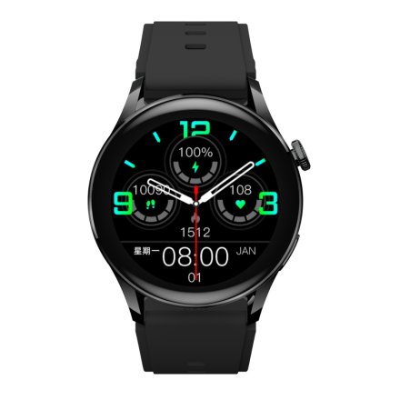 Smartwatch z funkcją rozmowy czarny Pacific 35-05 Sport Kroki Kalorie Puls