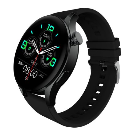 Smartwatch z funkcją rozmowy czarny Pacific 35-05 Sport Kroki Kalorie Puls