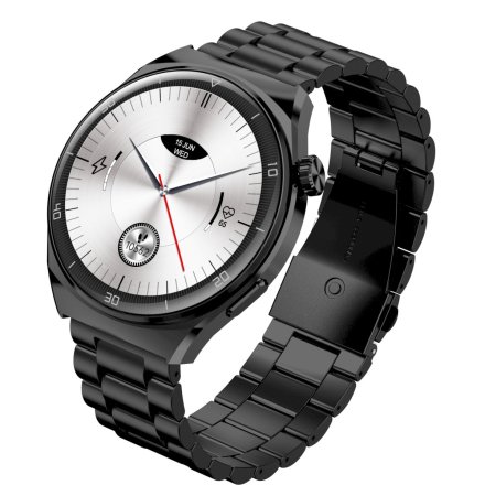Smartwatch Garett V12 czarny stalowy + pasek 5904238485620