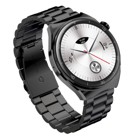 Smartwatch Garett V12 czarny stalowy + pasek 5904238485620