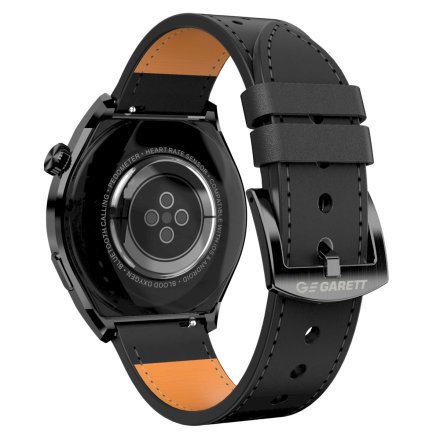 Smartwatch Garett V12 czarny skórzany + pasek 5904238485613