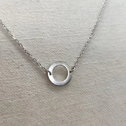 Srebrna celebrytka kółeczko damska GR39 • Srebro 925