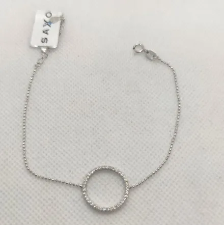 Srebrna bransoletka z kółkiem  GR32 • Srebro 925