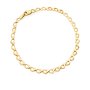 Złota bransoletka łańcuszek serduszka 18,5 cm • Złoto 585 1.93g